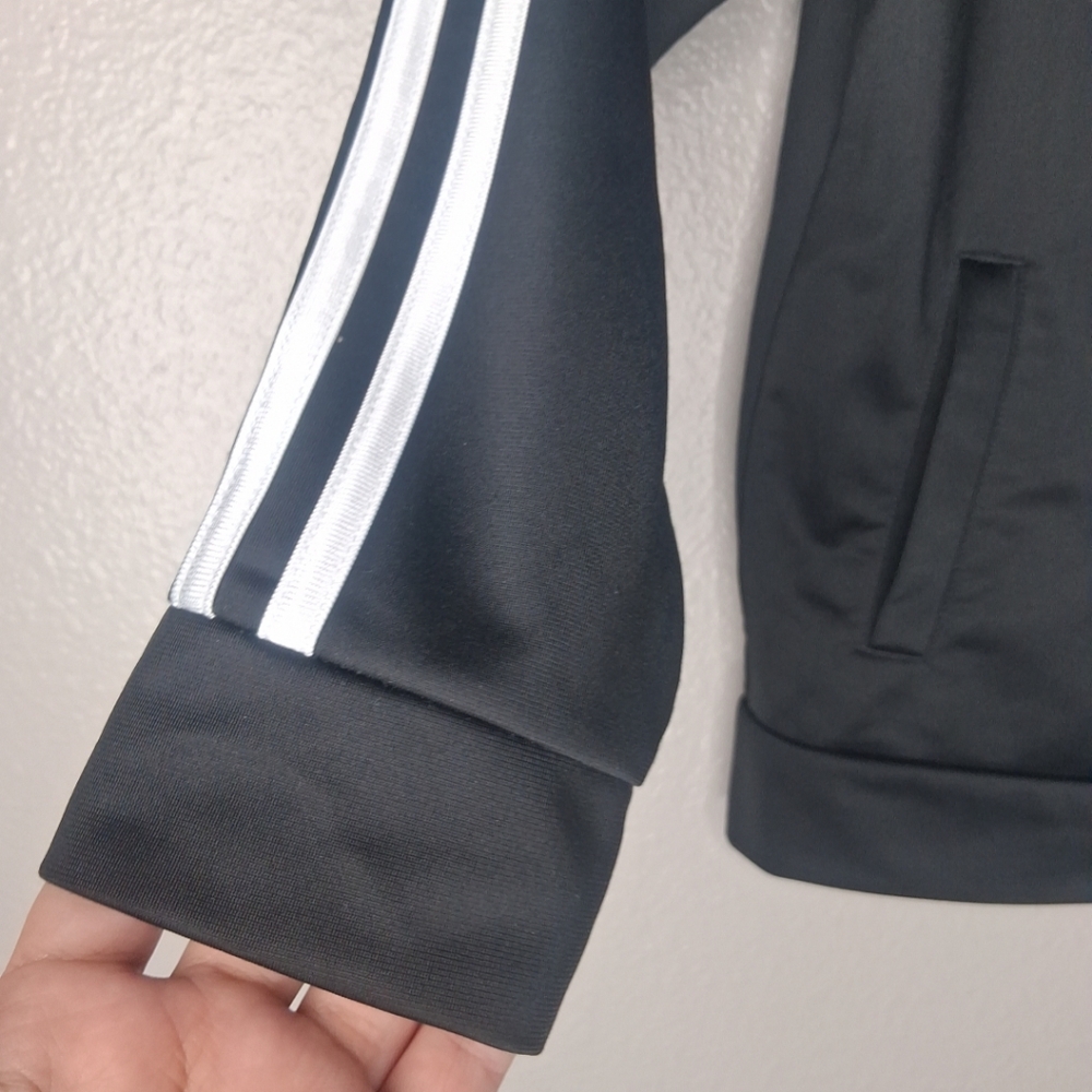Adidas Black Kids Boys 6 Years Lightweight Jacket Pockets Classic Sporty School - Picture 8 of 13